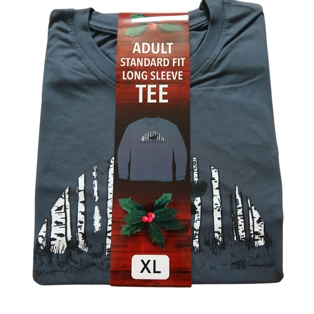 Gray Mens Longsleeve Tee